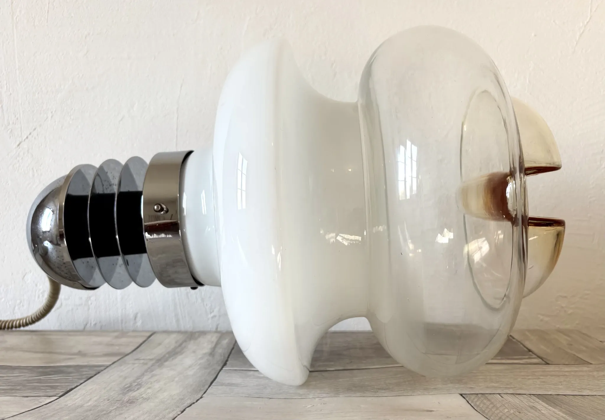Très grande suspension vintage italienne Space Age