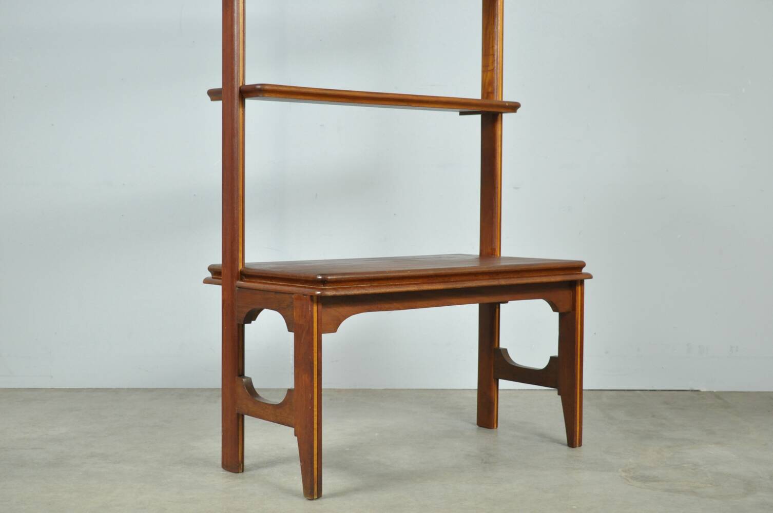 Vintage mid-century wooden wall cabinet from the netherlands, 1960s