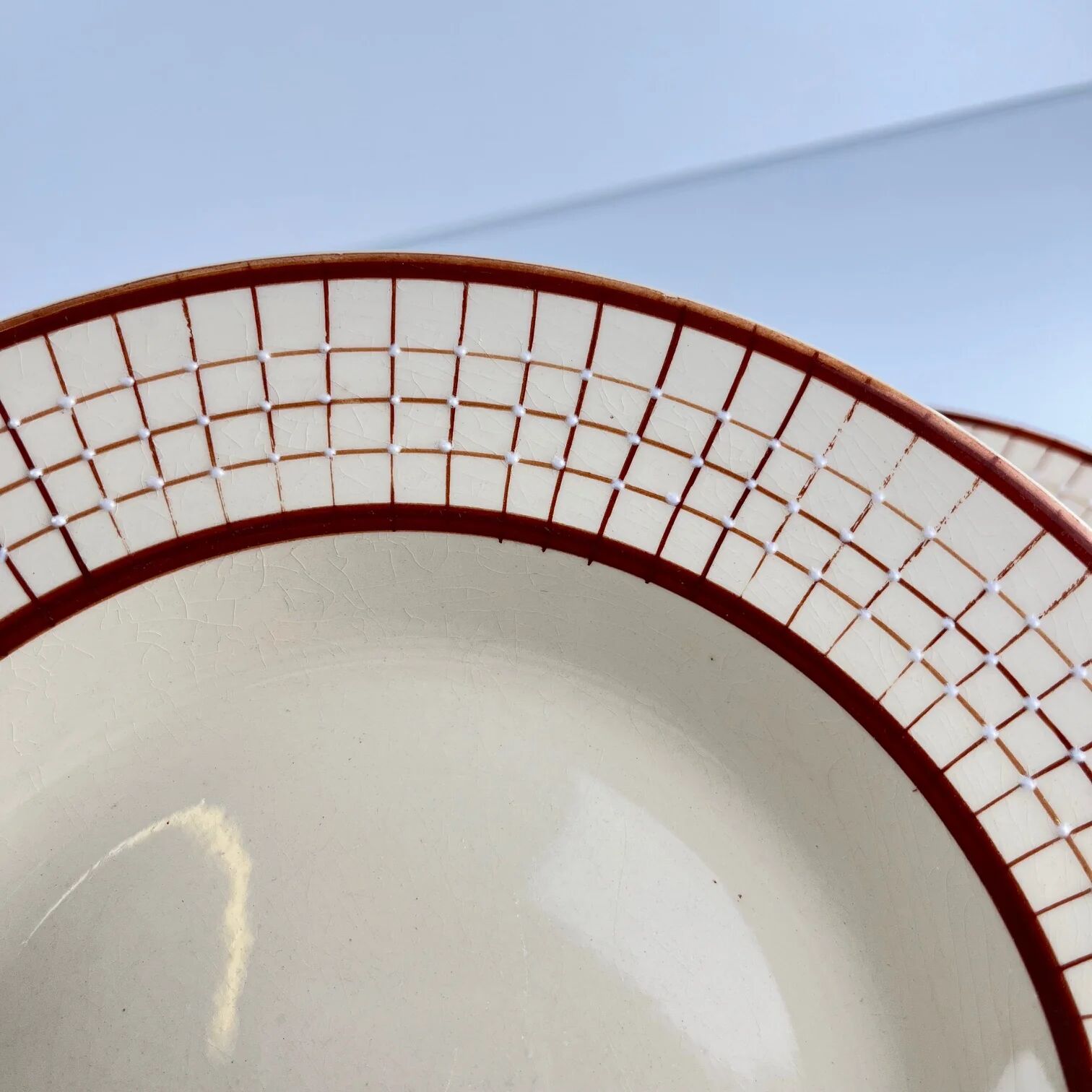 Set of 6 deep plates Longchamp model "Colmar"