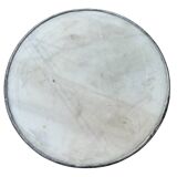 Parisian pedestal table in wrought iron and marble top, France 1900