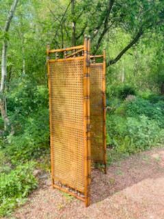 Vintage rattan screen