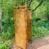 Vintage rattan screen