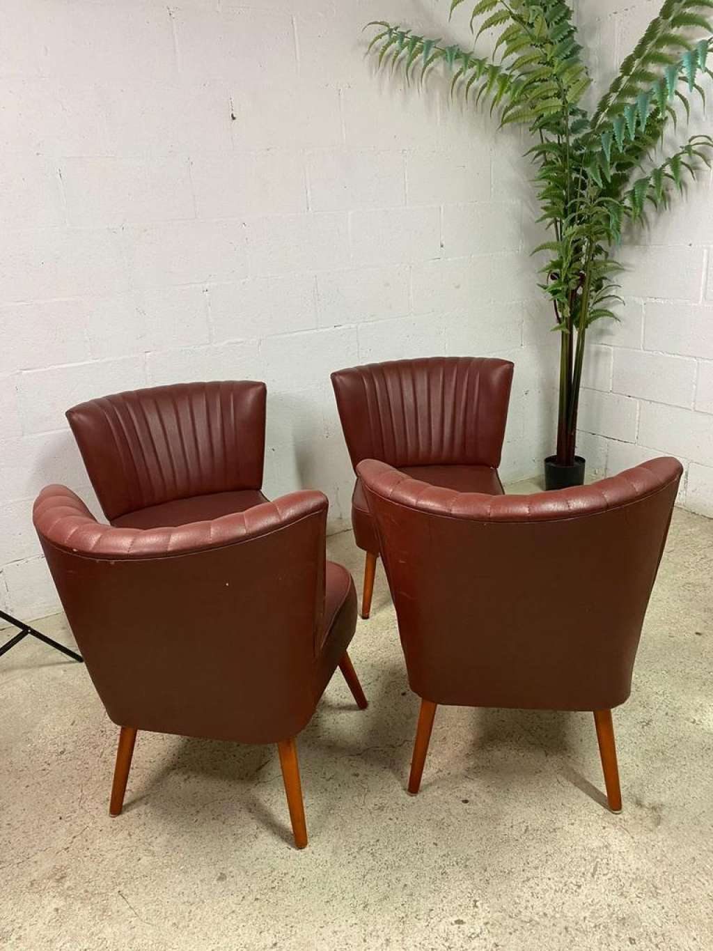 Vintage cocktail chair armchair single-seater