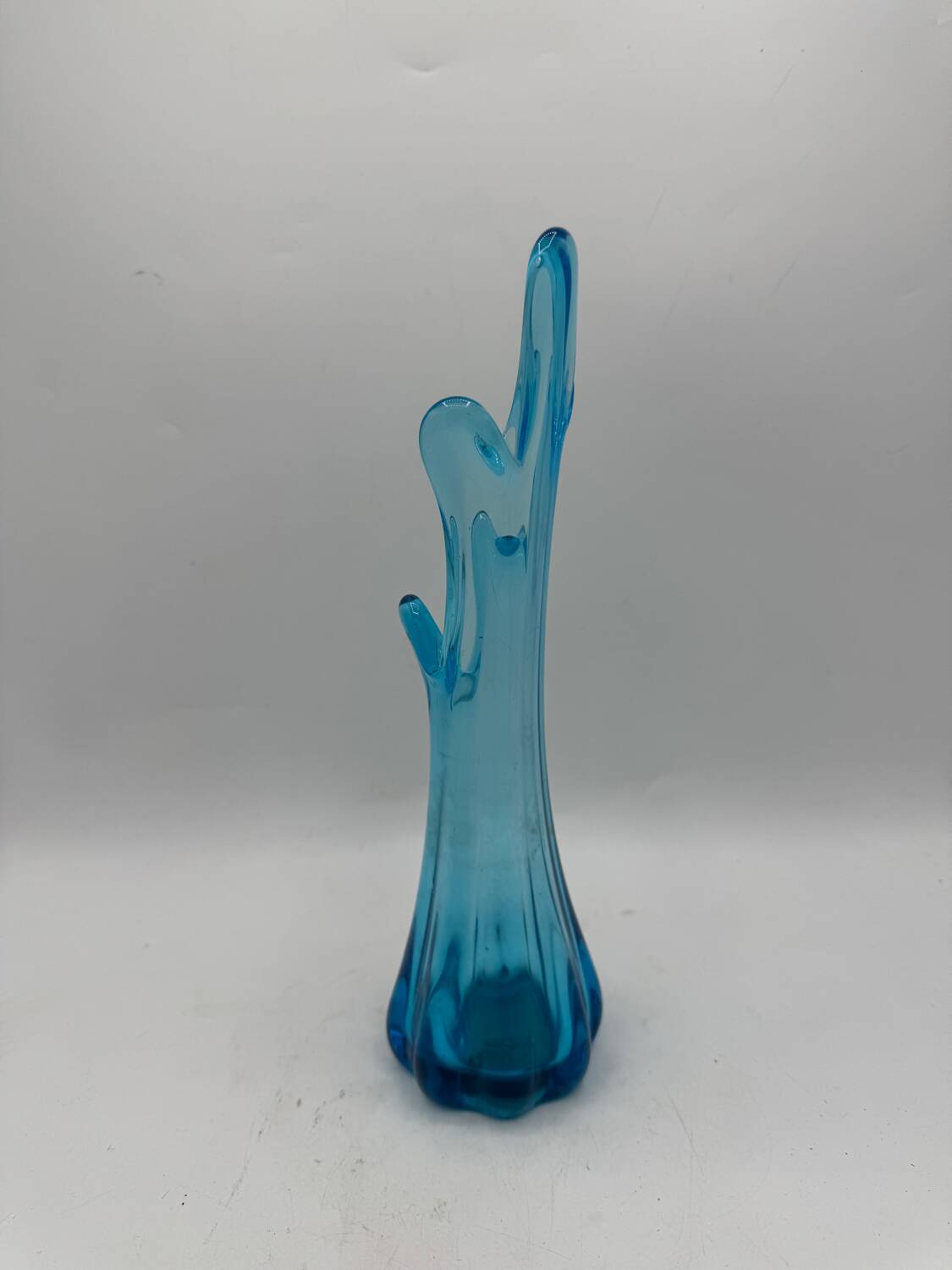 Blue glass vase, 1960s