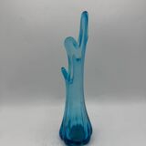Blue glass vase, 1960s