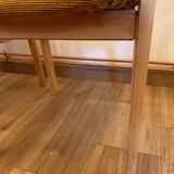 Set of 4 ribbed fabric chairs