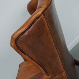 Vintage Dutch Cognac Colored Leather Club Chair