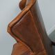 Fauteuil vintage hollandais en cuir cognac