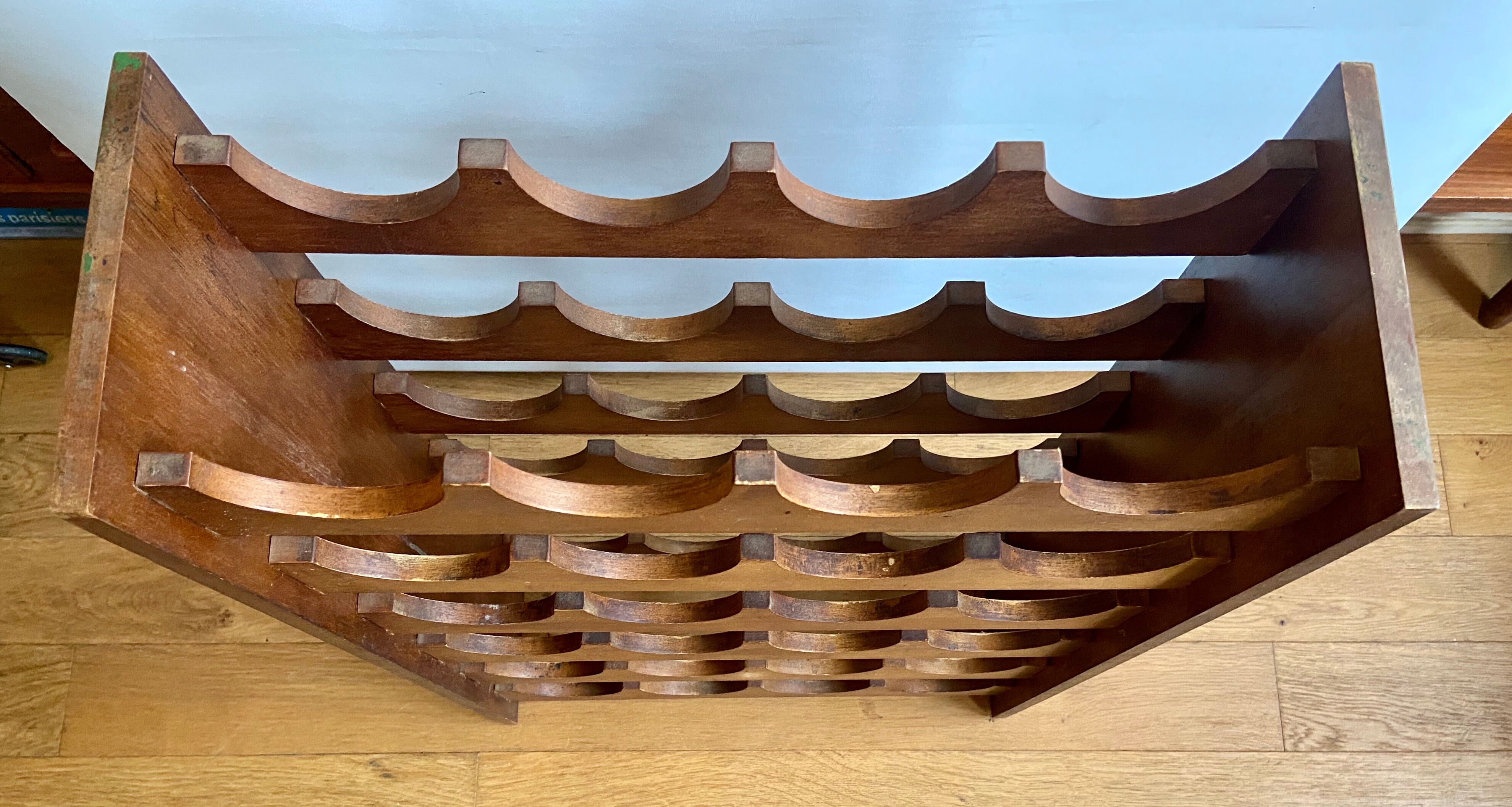 Wooden bottle holder 24 compartments