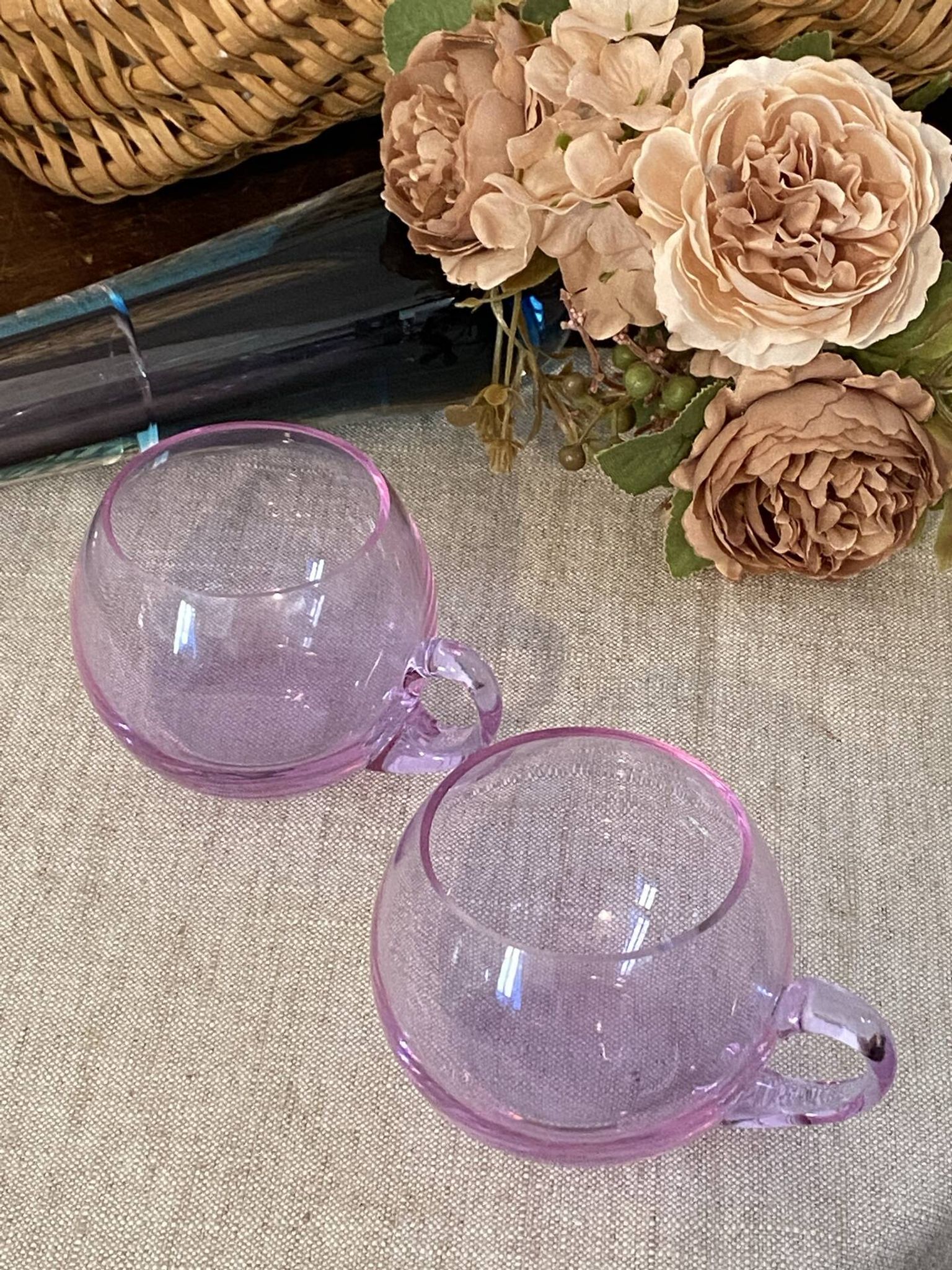 Tasses à café ou sangria en verre