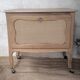 Bar cabinet / Sideboard in oak & natural caning – 1950s