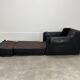 Fauteuil convertible cuir de Dreipunkt, années 70