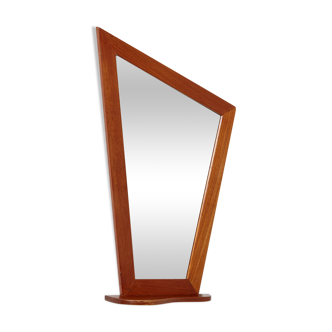 Teak framed mirror