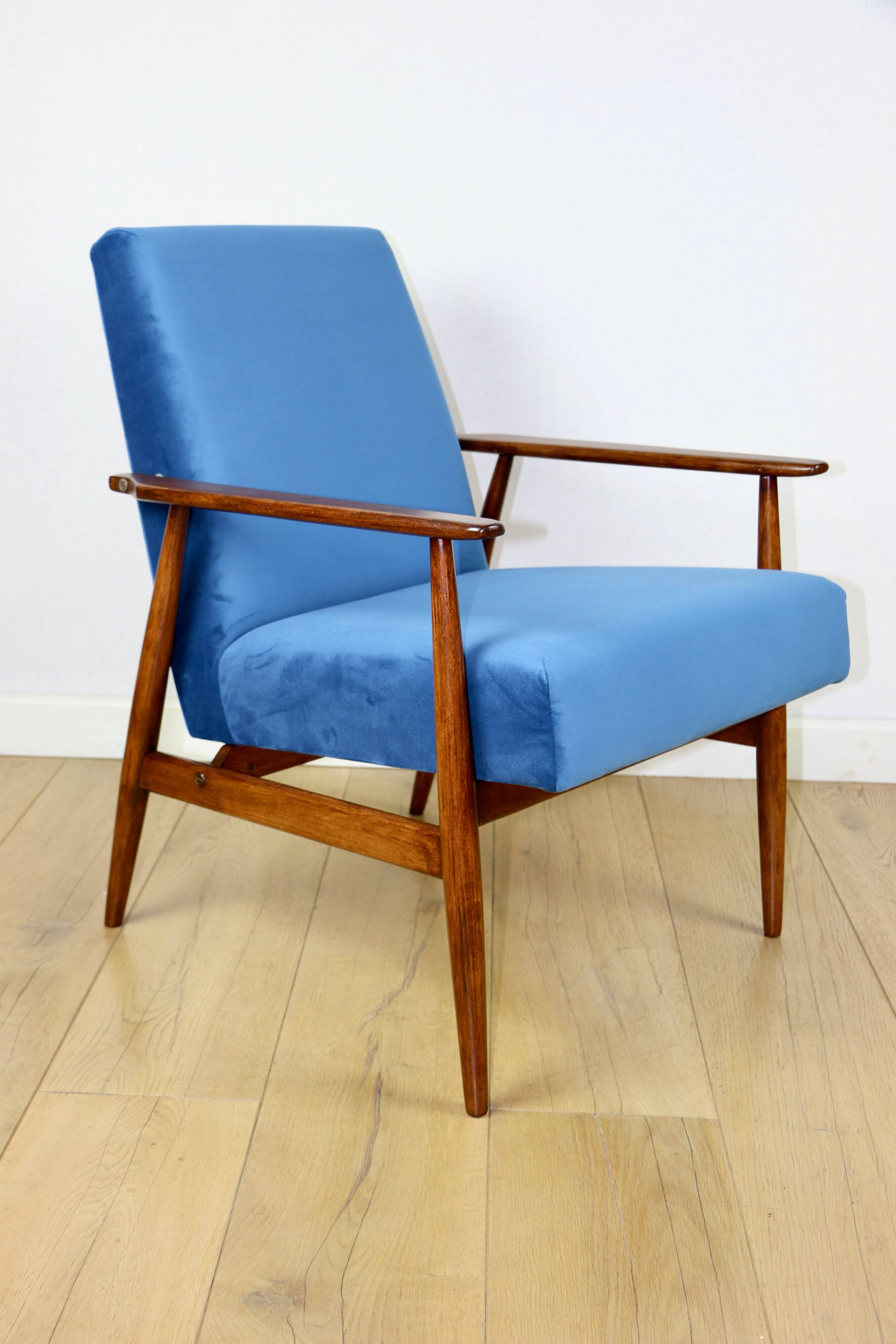 Vintage Easy Armchair 'Lis', 1970s blue - 2 pieces available
