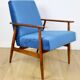 Vintage Easy Armchair 'Lis', 1970s blue - 2 pieces available