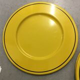 Painted sheet metal presentation plate