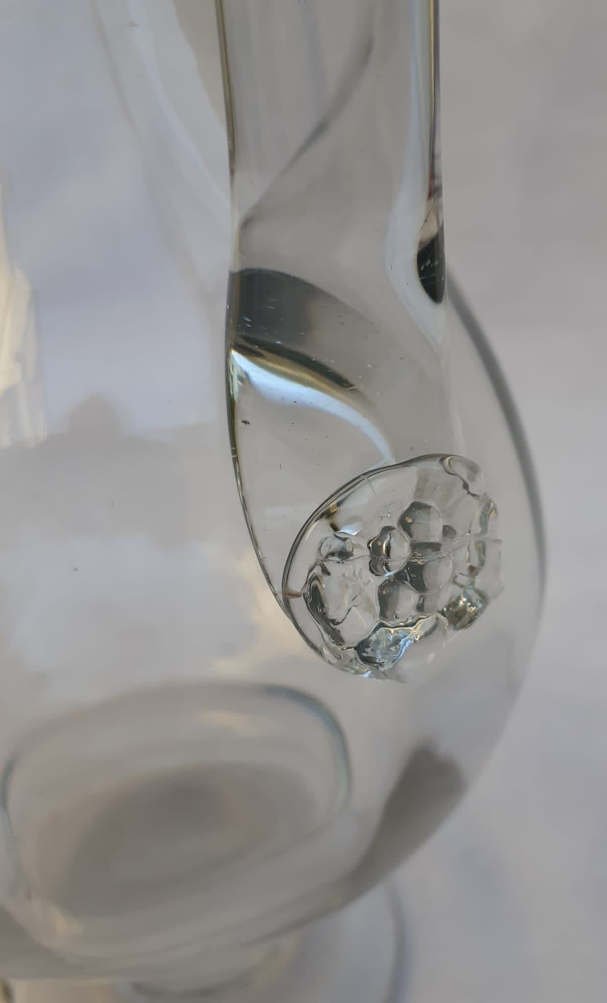 Carafe en verre soufflé