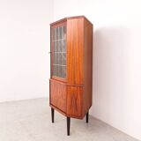 Danish rosewood corner display cabinet, 1960s