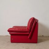 Vintage leather armchair "Ambassador", Nicoletti Salotti, Italy, 1980