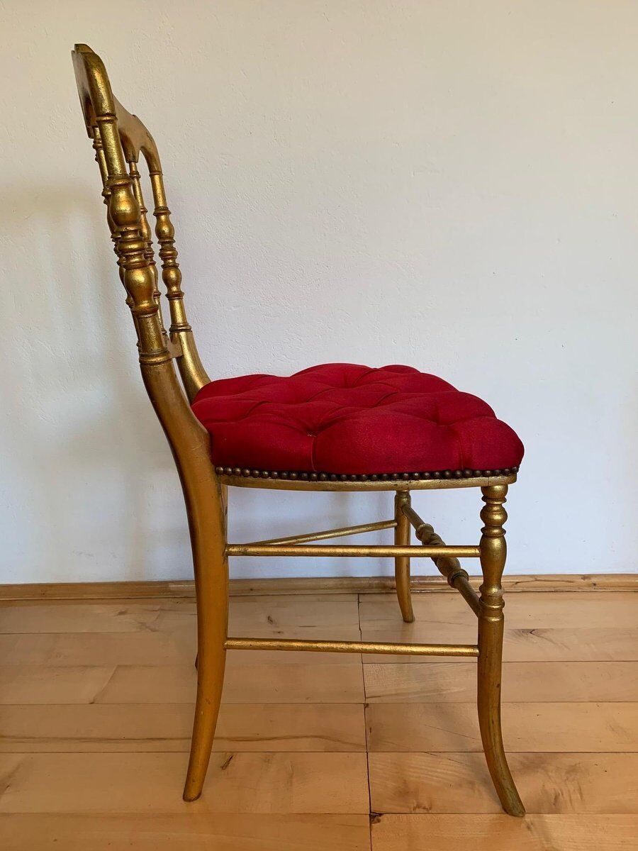 Chaise de salle à manger Chiavari italienne du 19ème siècle