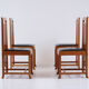 4 chaises par Franck Lloyd Wright pour Cassina 1992