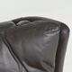 Pair of Durlet lounge chairs in brown leather Belgium 1960