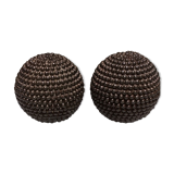 Paire de boules cloutées anciennes