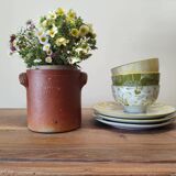 Confiturier en chêne et noyer