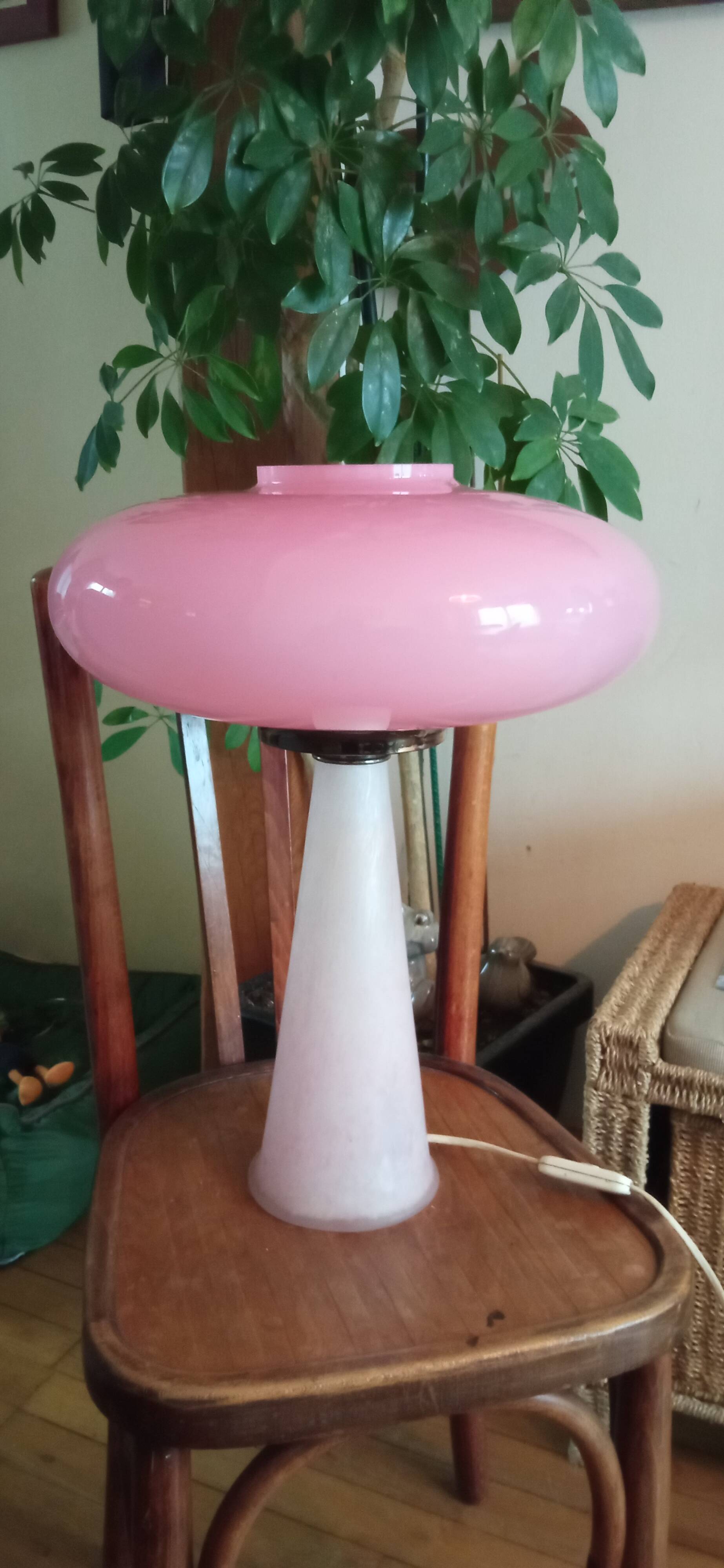 Mushroom lamp, vintage, Murano glass