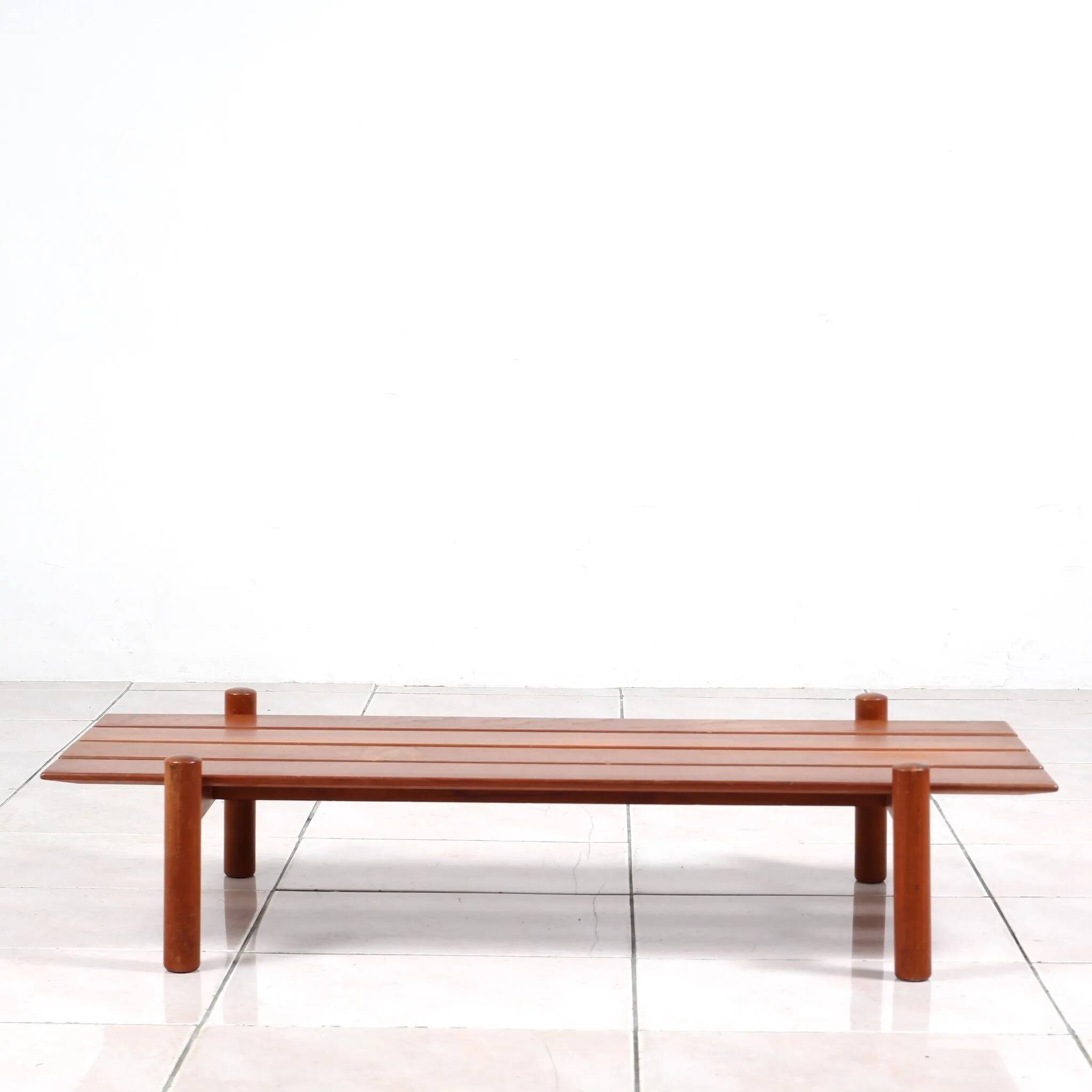 Low bench by Lotos Werkkunst, Germany