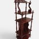 Partition and music cabinet Napoleon III in red wood – Late 19th century