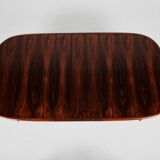 Midcentury Danish oval dining table in rosewood 1960s - with 2 extensions