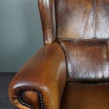 Armchair + sheepskin pouf