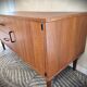 Low Scandinavian enfilade in teak, late 1960s.