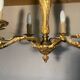 Vintage chandelier in gilded brass with 6 lights - Classic style