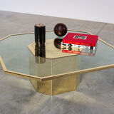 Octagonal coffee table Jenazi Jonckers circa 1980