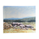 Oil on canvas "Provencal Drôme"