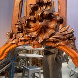 Carved wooden mirror 100x62cm