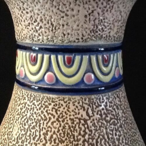 Art Déco céramiste (LE) Emile Laget Grand  Vase céramique Impérial Amphora  Forme balustre  ...
