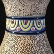 Art Deco ceramist (LE) Emile Laget Large Ceramic Vase Imperial Amphora Baluster Shape ...