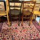 4 old bistro chairs