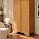 Parisian Art Deco wardrobe, renovated with raw wood.