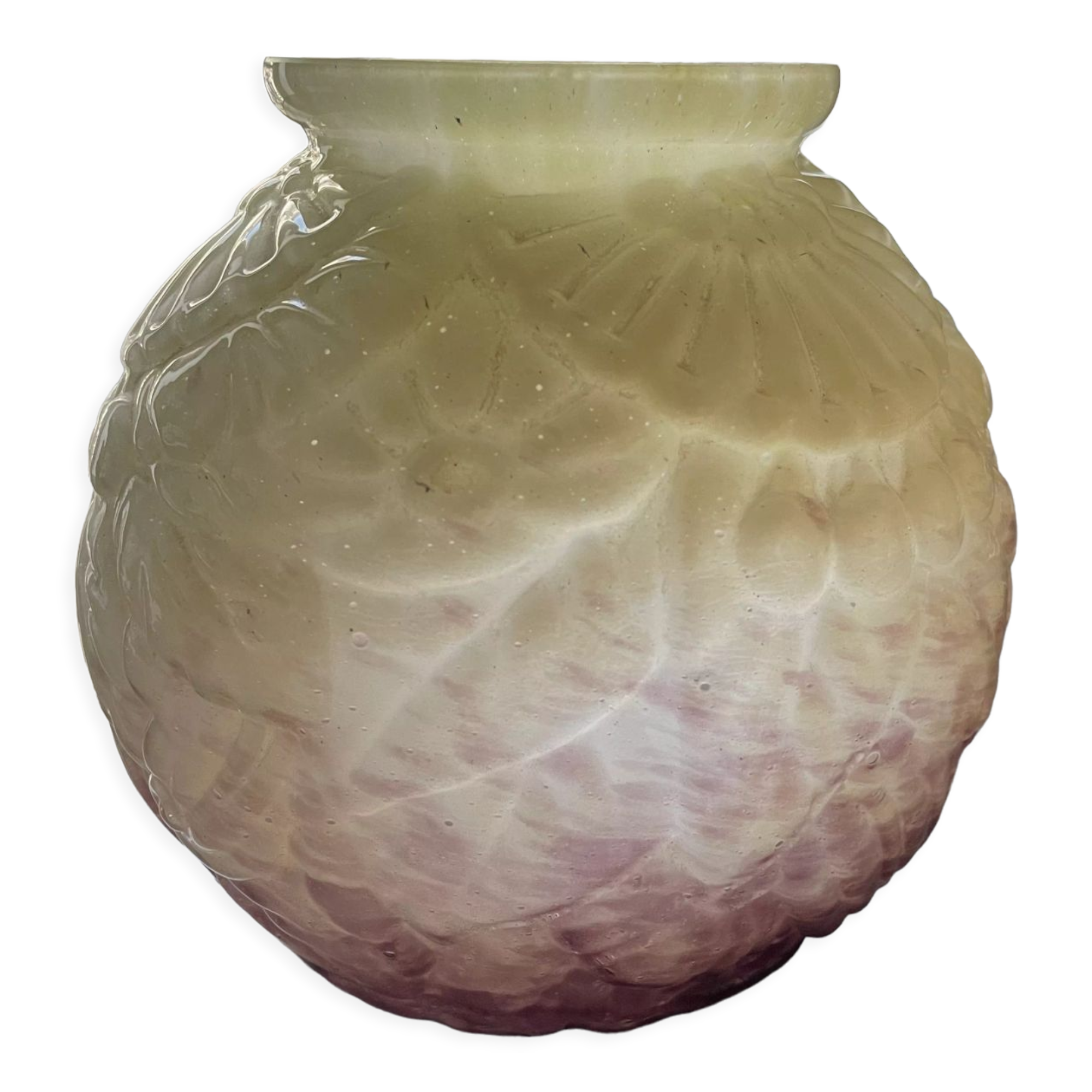 Vase ball André Delattre, Nancy, art deco