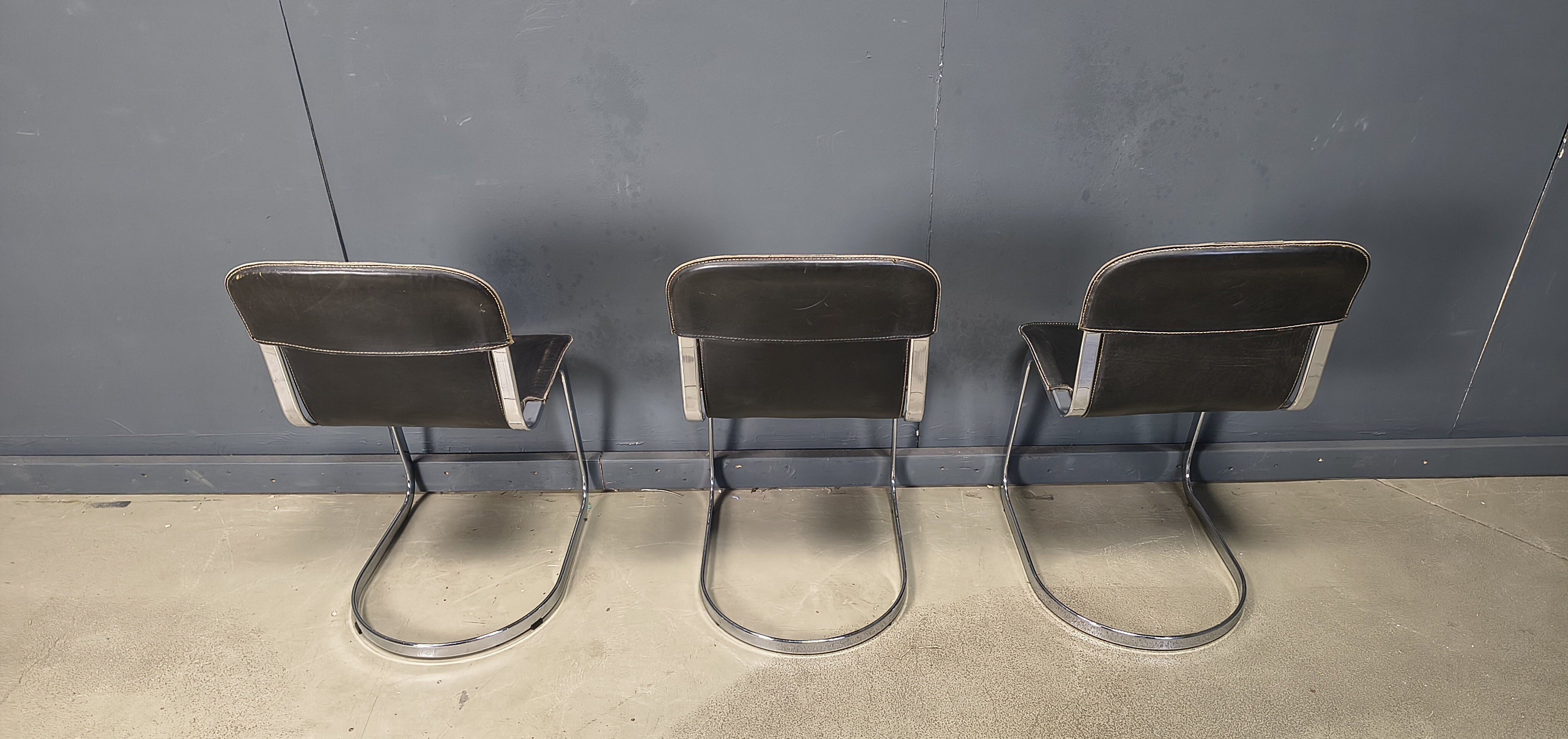 Vintage dining chairs by Cidue set of 6, 1970s