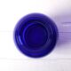 Vase en verre bleu cobalt, Italie années 1970