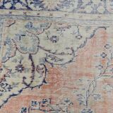 9x12 Pale Red & Blue Vintage Persian Rug, 275x353Cm