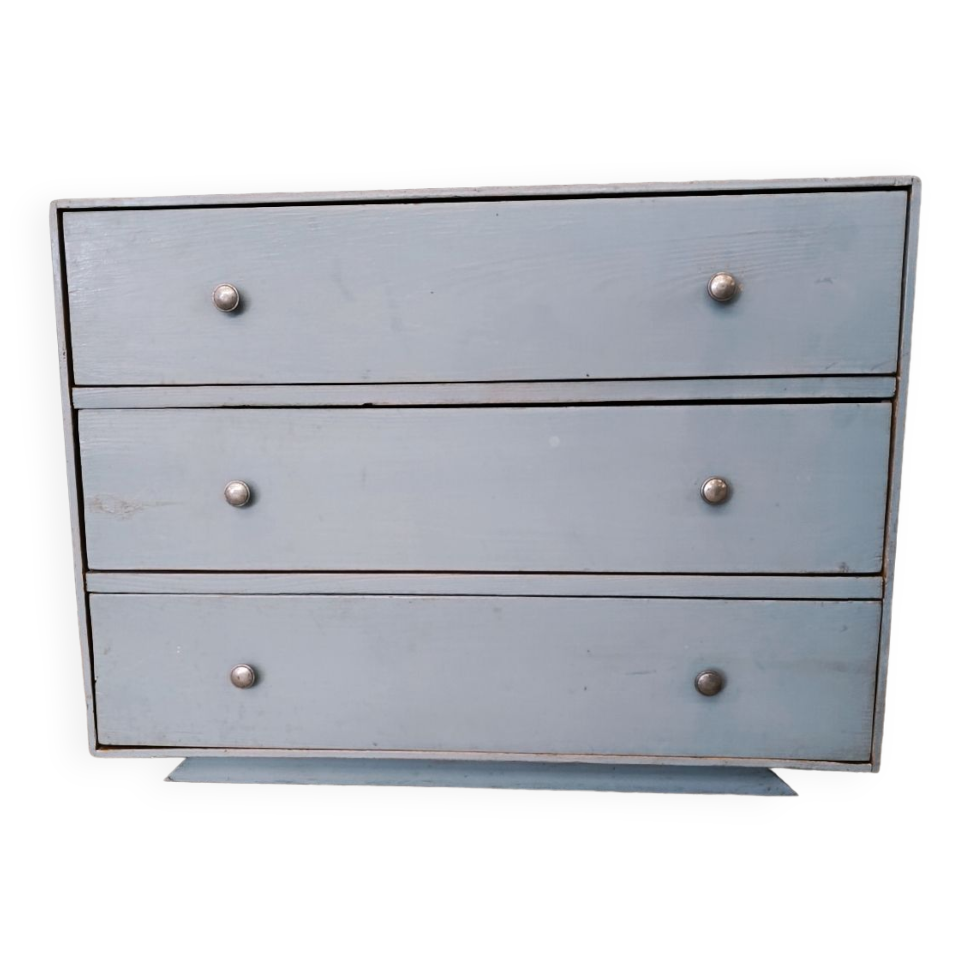 Small vintage blue chest of drawers