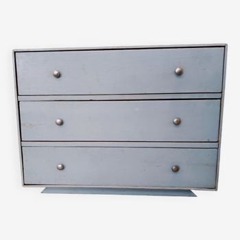 Small vintage blue chest of drawers