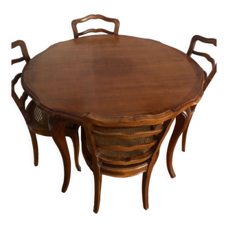 Solid cherry table and chairs