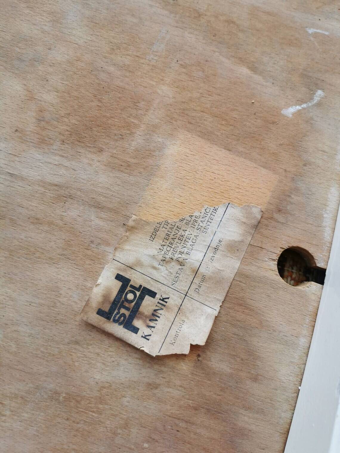 Ensemble de 3 chaises vintage stol kamnik en bois blanc : design scandinave des années 1970